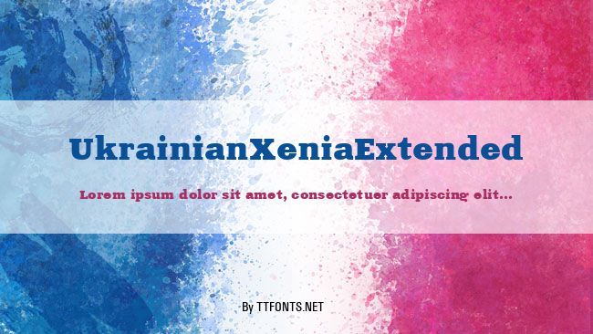 UkrainianXeniaExtended example