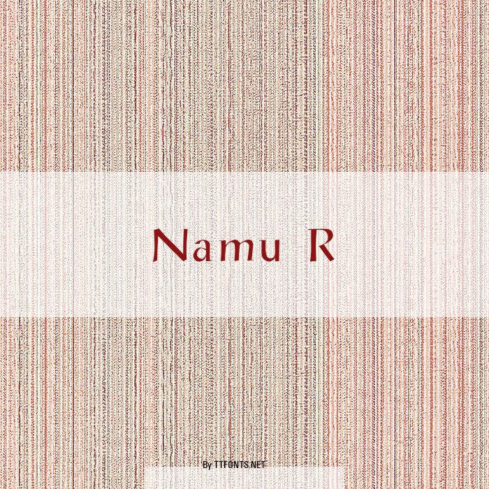 Namu R example
