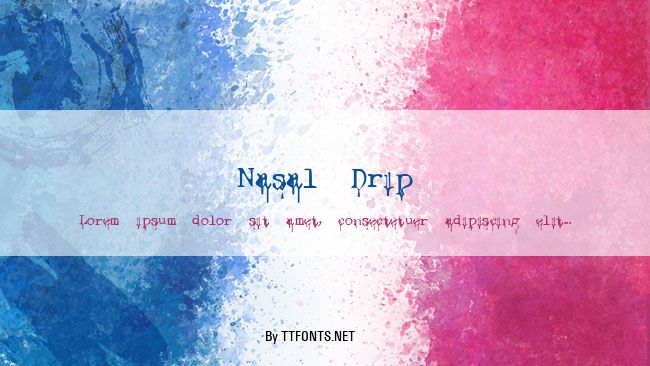 Nasal Drip example