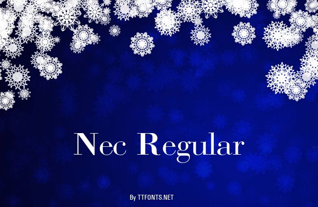Nec Regular example