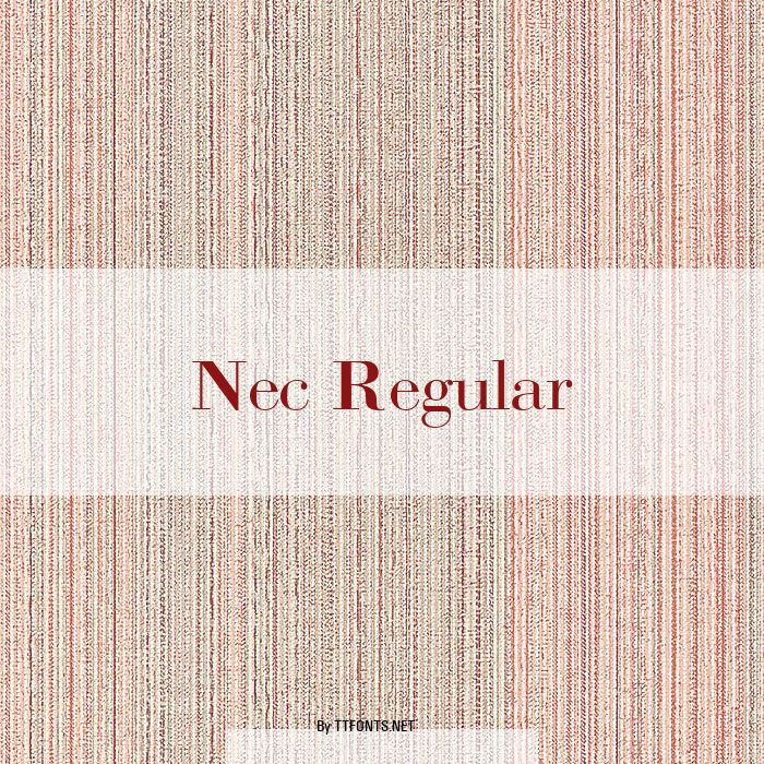 Nec Regular example