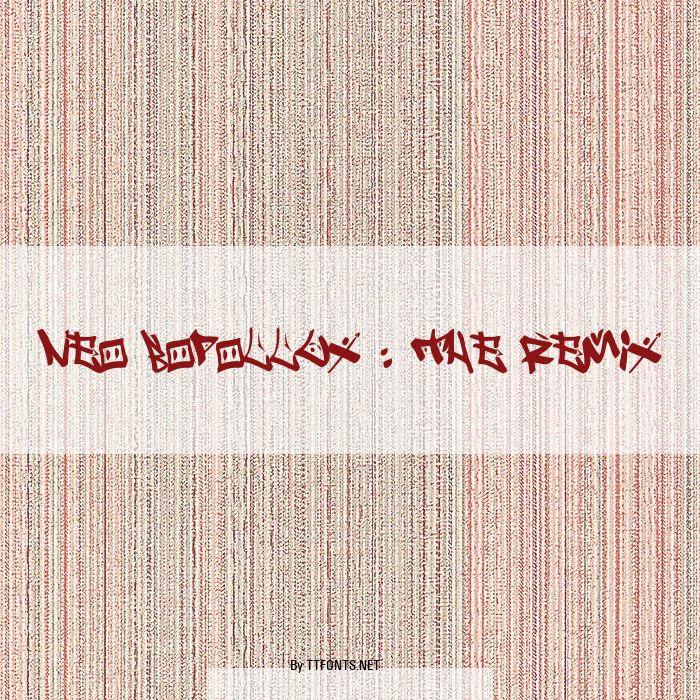 Neo Bopollux : The Remix example