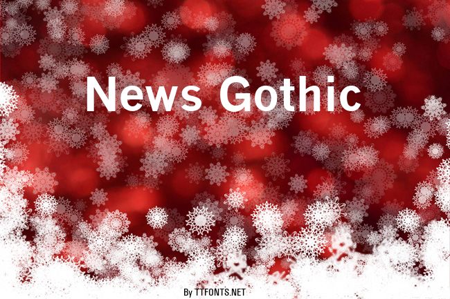 News Gothic example