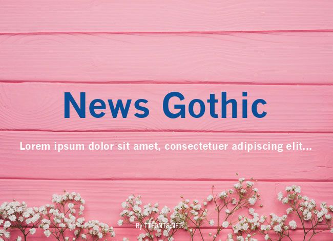 News Gothic example