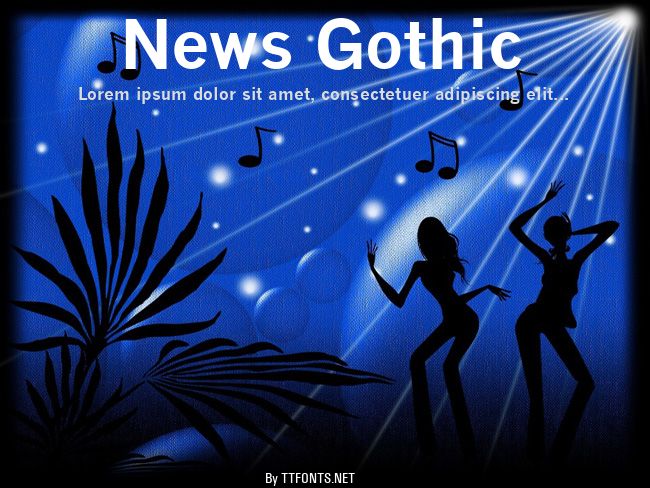 News Gothic example