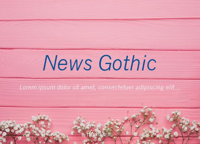 News Gothic example
