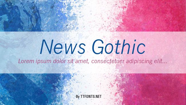 News Gothic example