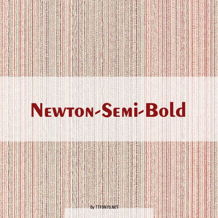 Newton-Semi-Bold example