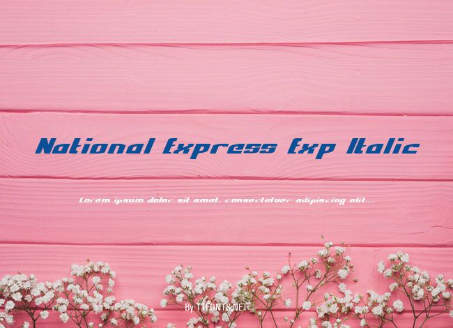 National Express Exp Italic example