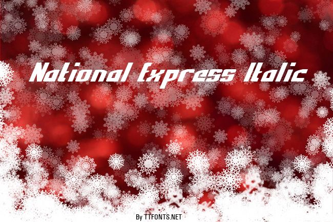 National Express Italic example