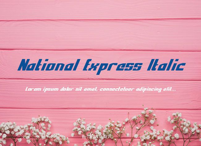 National Express Italic example