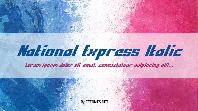 National Express Italic example