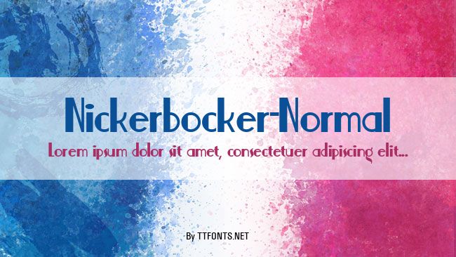 Nickerbocker-Normal example