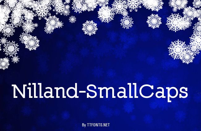 Nilland-SmallCaps example