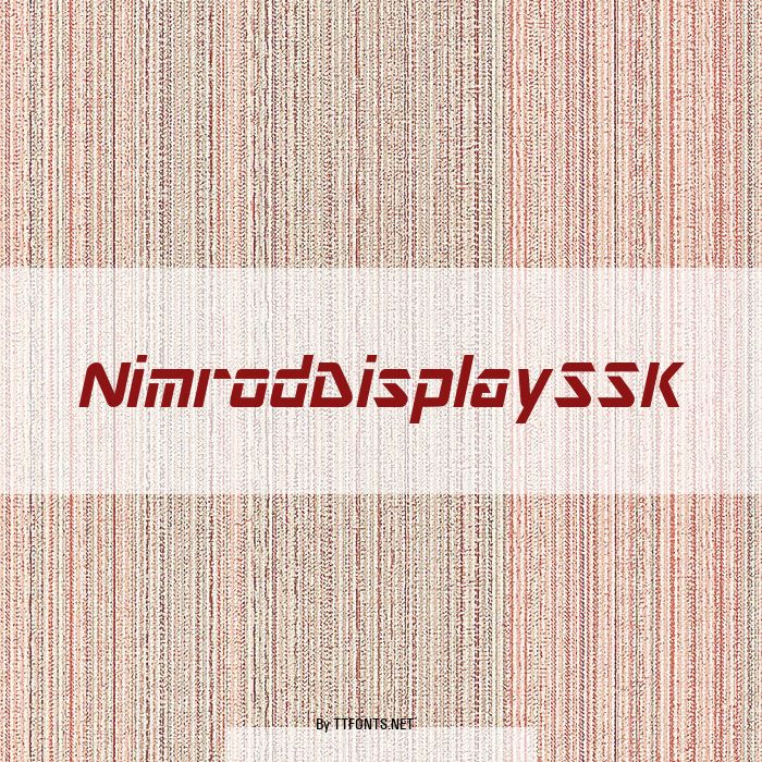NimrodDisplaySSK example