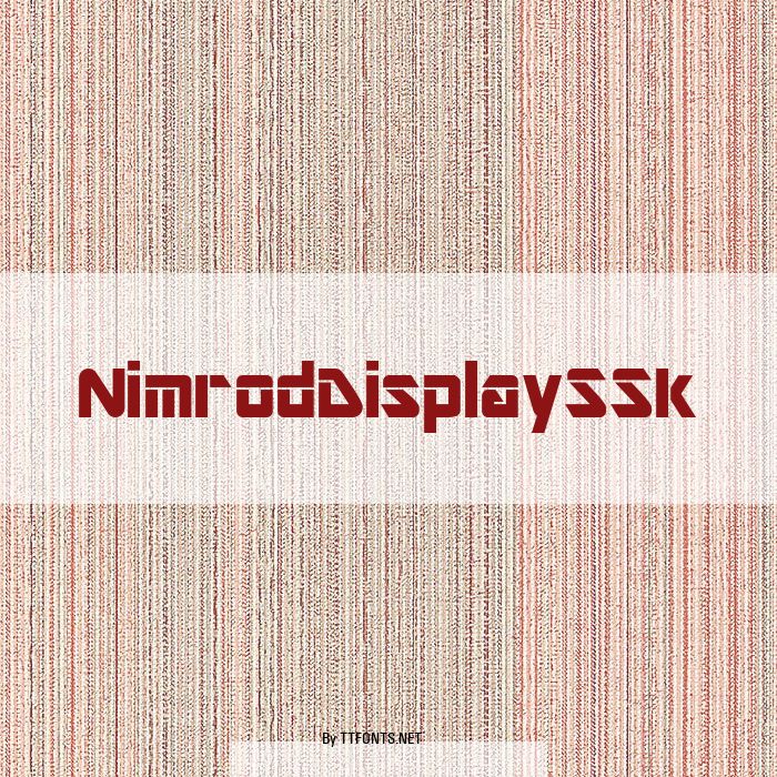 NimrodDisplaySSk example