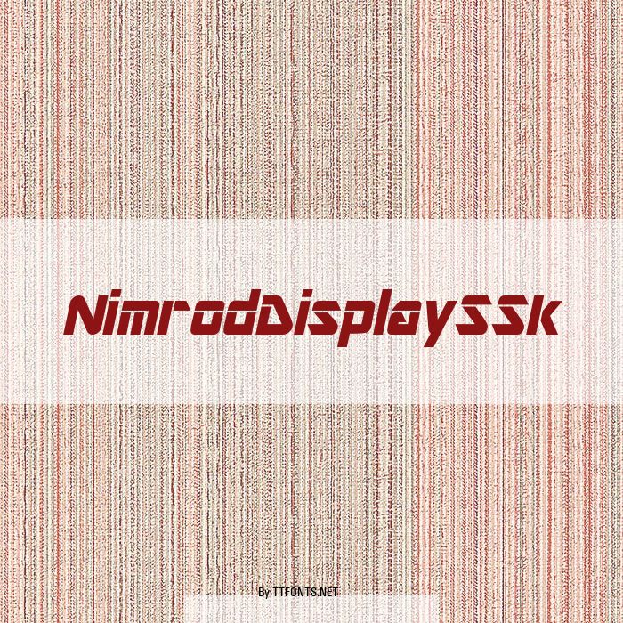 NimrodDisplaySSk example