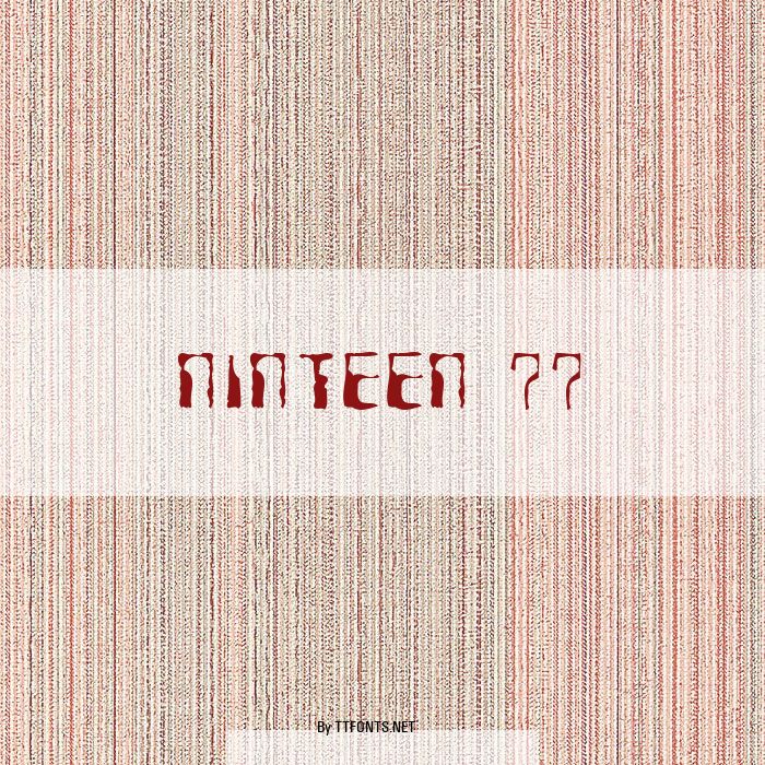 Ninteen 77 example