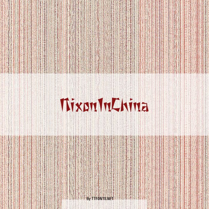 NixonInChina example