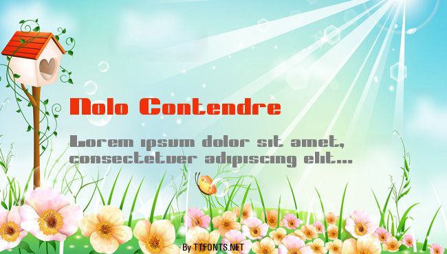 Nolo Contendre example