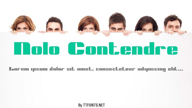Nolo Contendre example