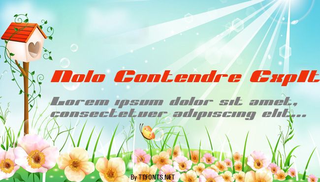 Nolo Contendre ExpItal example