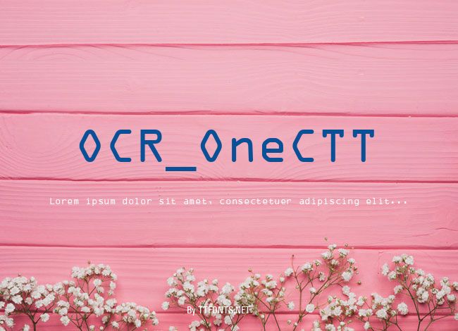 OCR_OneCTT example