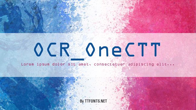 OCR_OneCTT example