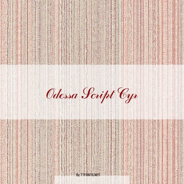 Odessa Script Cyr example