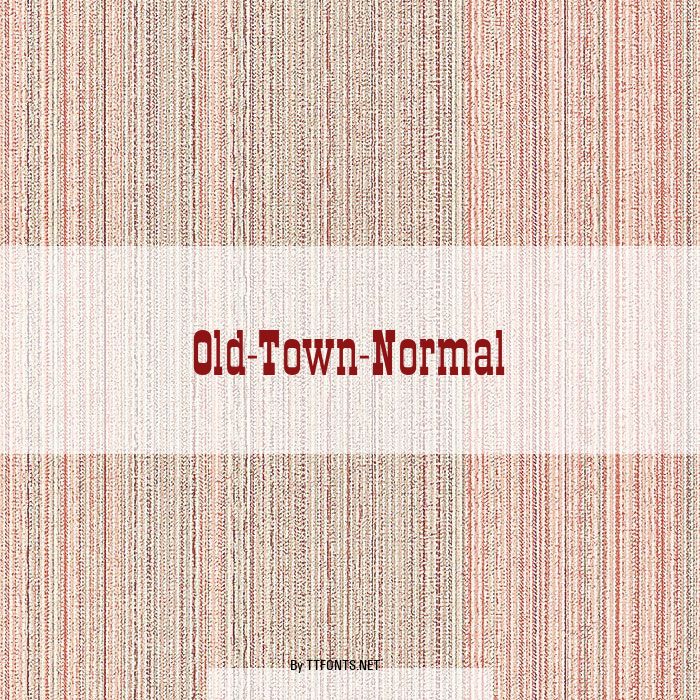 Old-Town-Normal example
