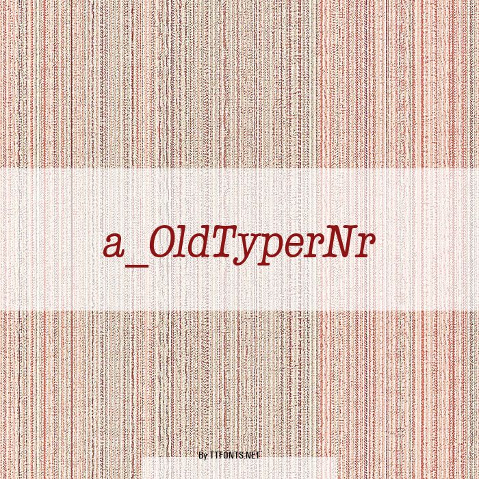 a_OldTyperNr example
