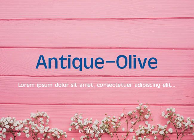 Antique-Olive example