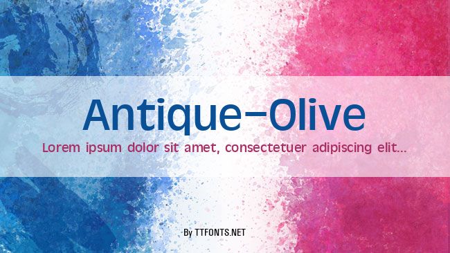 Antique-Olive example