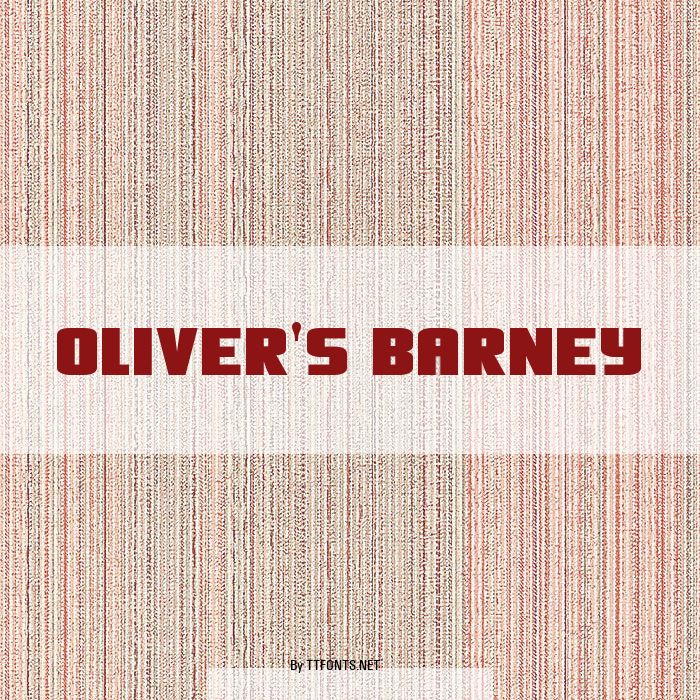 Oliver's Barney example