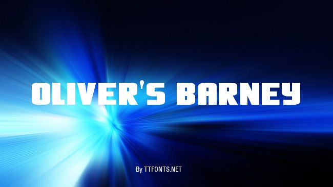 Oliver's Barney example