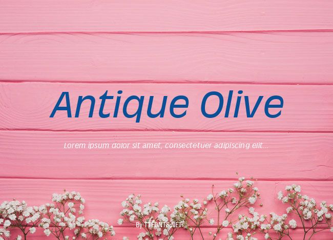 Antique Olive example