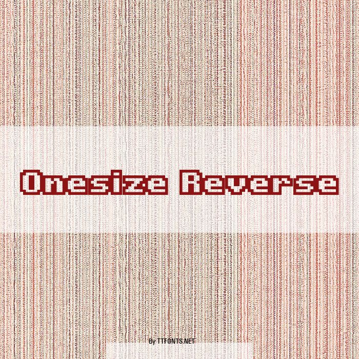 Onesize Reverse example