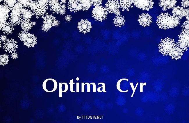 Optima Cyr example