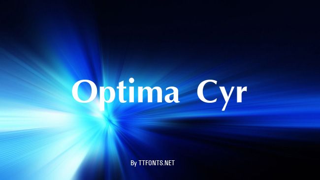 Optima Cyr example