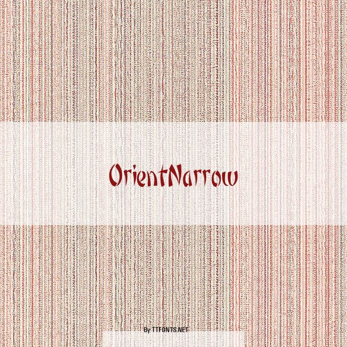 OrientNarrow example