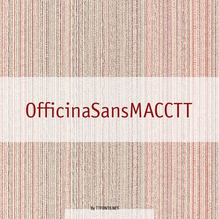 OfficinaSansMACCTT example