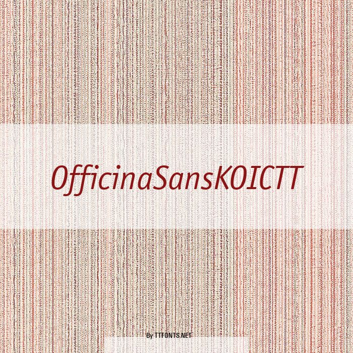 OfficinaSansKOICTT example