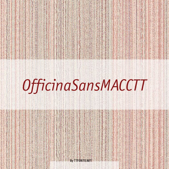 OfficinaSansMACCTT example