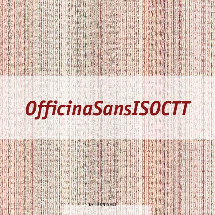 OfficinaSansISOCTT example