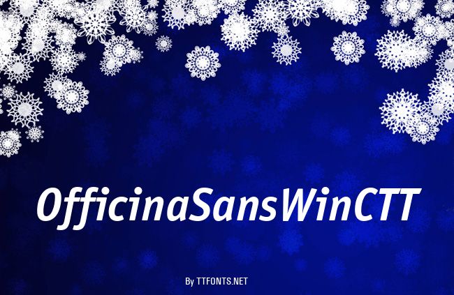 OfficinaSansWinCTT example
