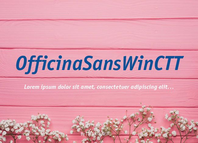 OfficinaSansWinCTT example
