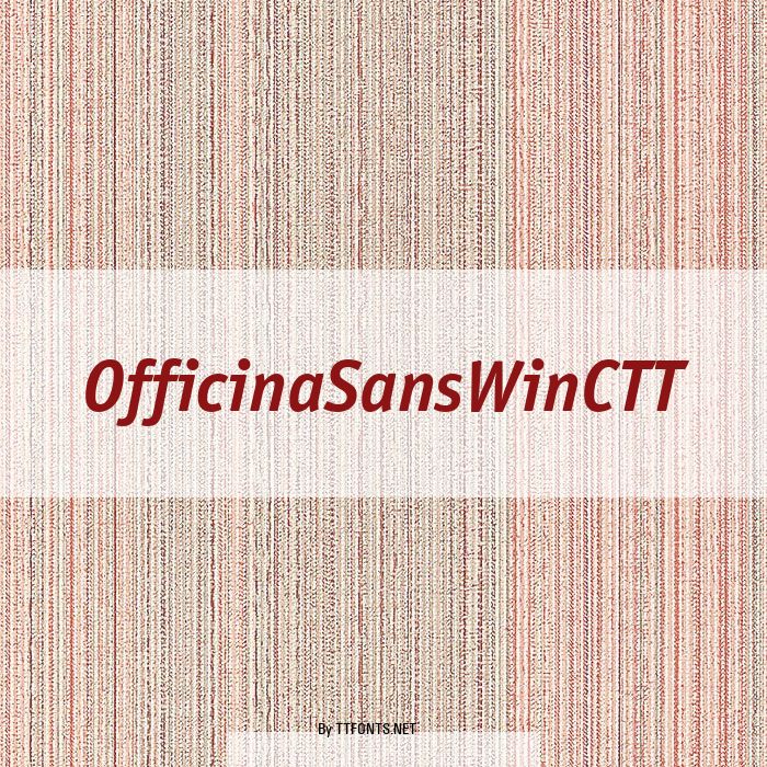 OfficinaSansWinCTT example