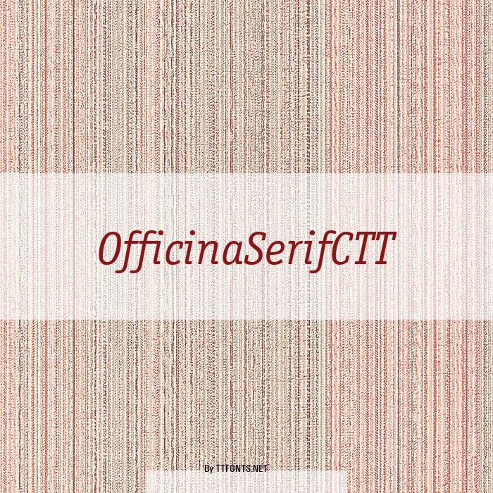 OfficinaSerifCTT example
