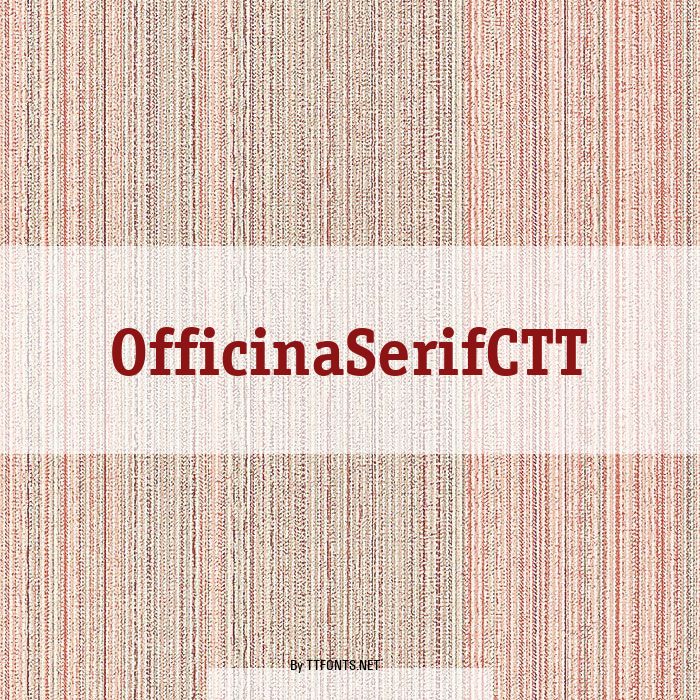 OfficinaSerifCTT example