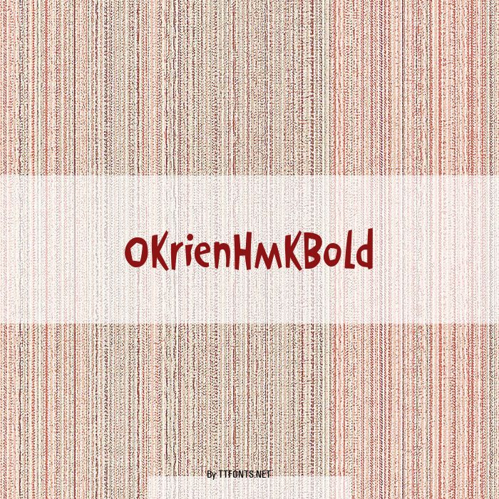 OkrienHmkBold example